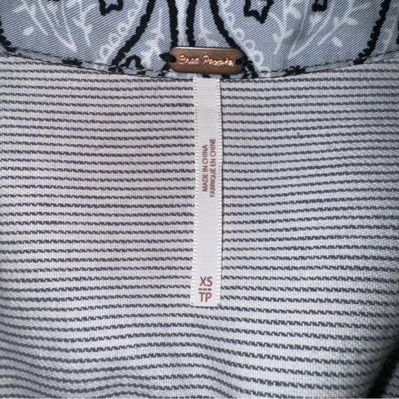 Free People All Patched Up Chambray Button Down - Picture 10 of 11